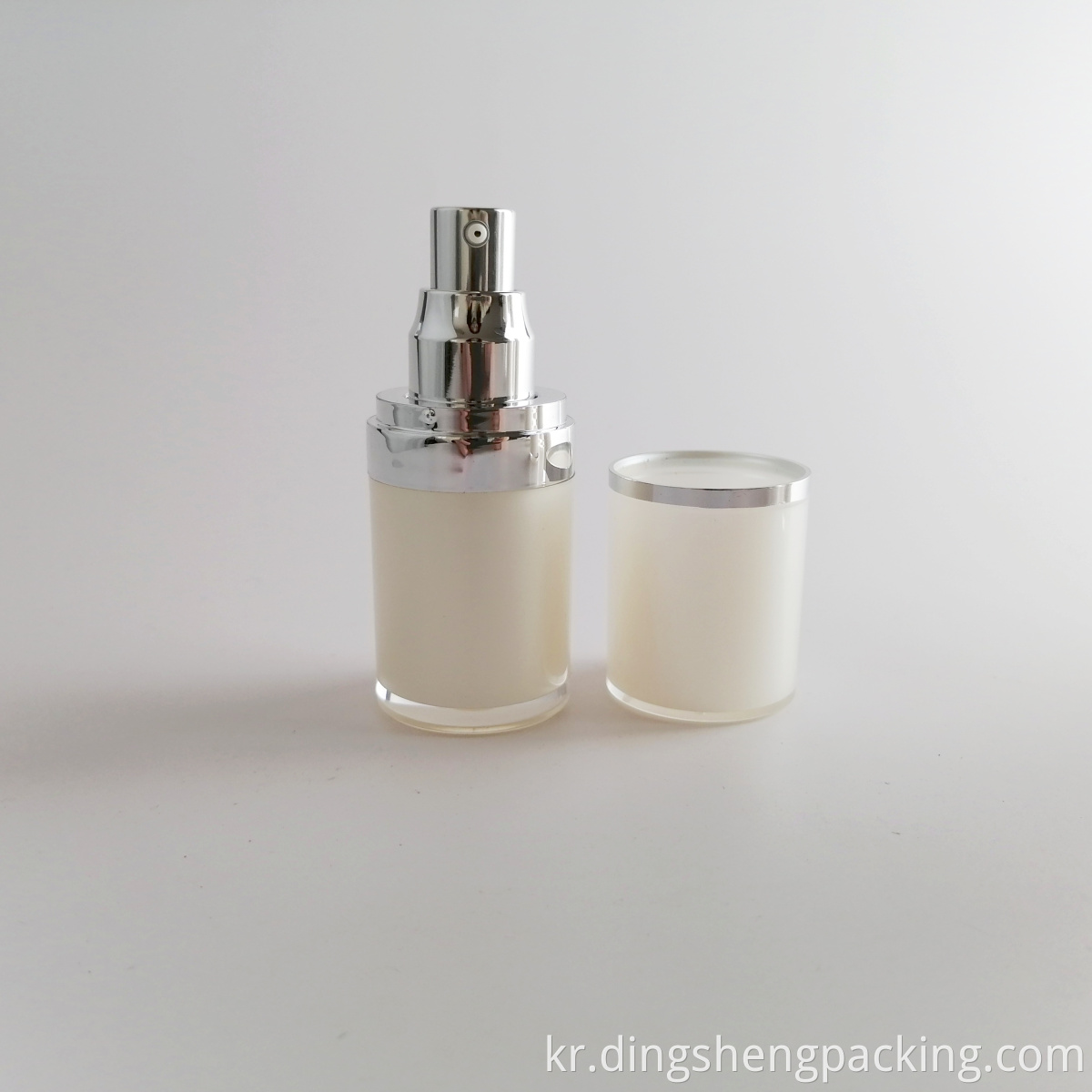 Cosmetic Packaging 15ml 30ml small white plastic cosmetic acrylic lotion bottle 50ml